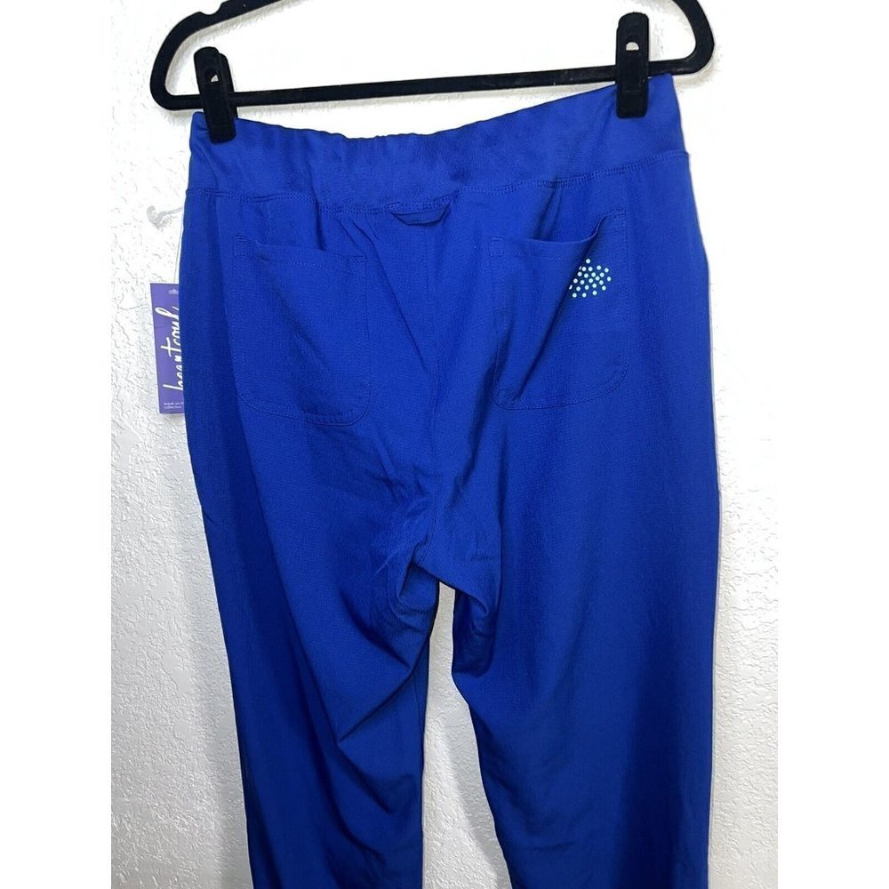 Heart Soul Scrub Jogger Pants Blue Size Medium Tall Pockets New NWTS (M) - Picture 5 of 8